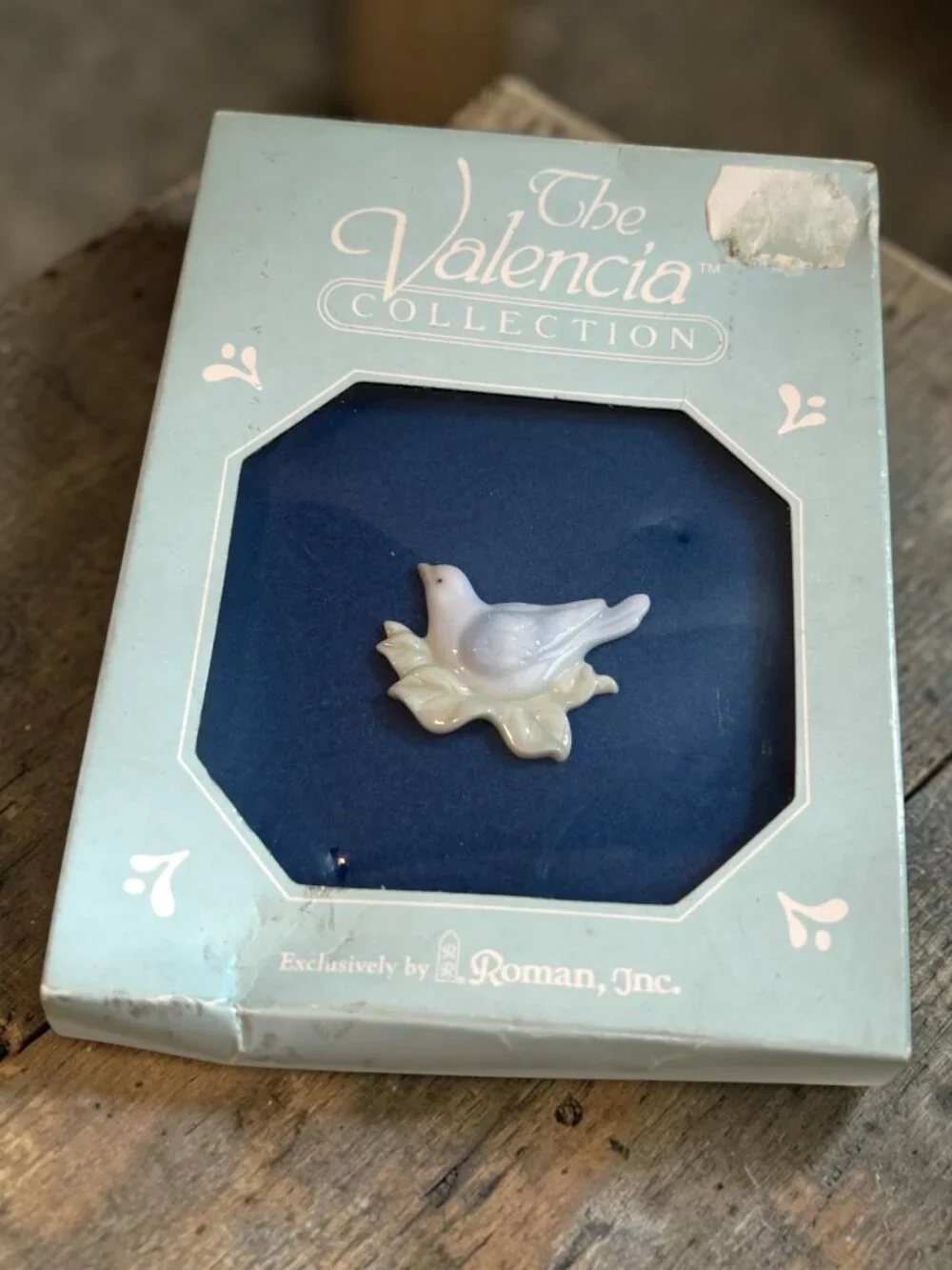 The Valencia Collection White Dove Pin By Roman Inc. In Original Box